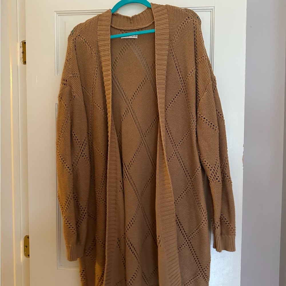 Sonoma Women's Brown Knit Cardigan